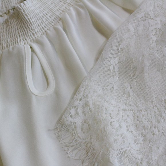 Cato Woman's Ivory Lace Top Size M - Picture 9 of 9